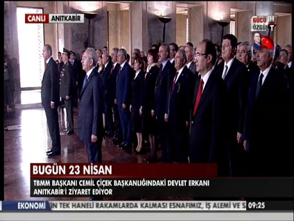 Devlet erkanı Anıtkabir'de!