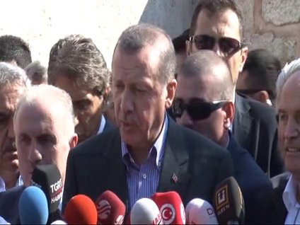 Erdoğan'dan bayram namazı sonrası açıklama