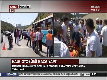 İstanbul'da ikinci halk otobüs kazası